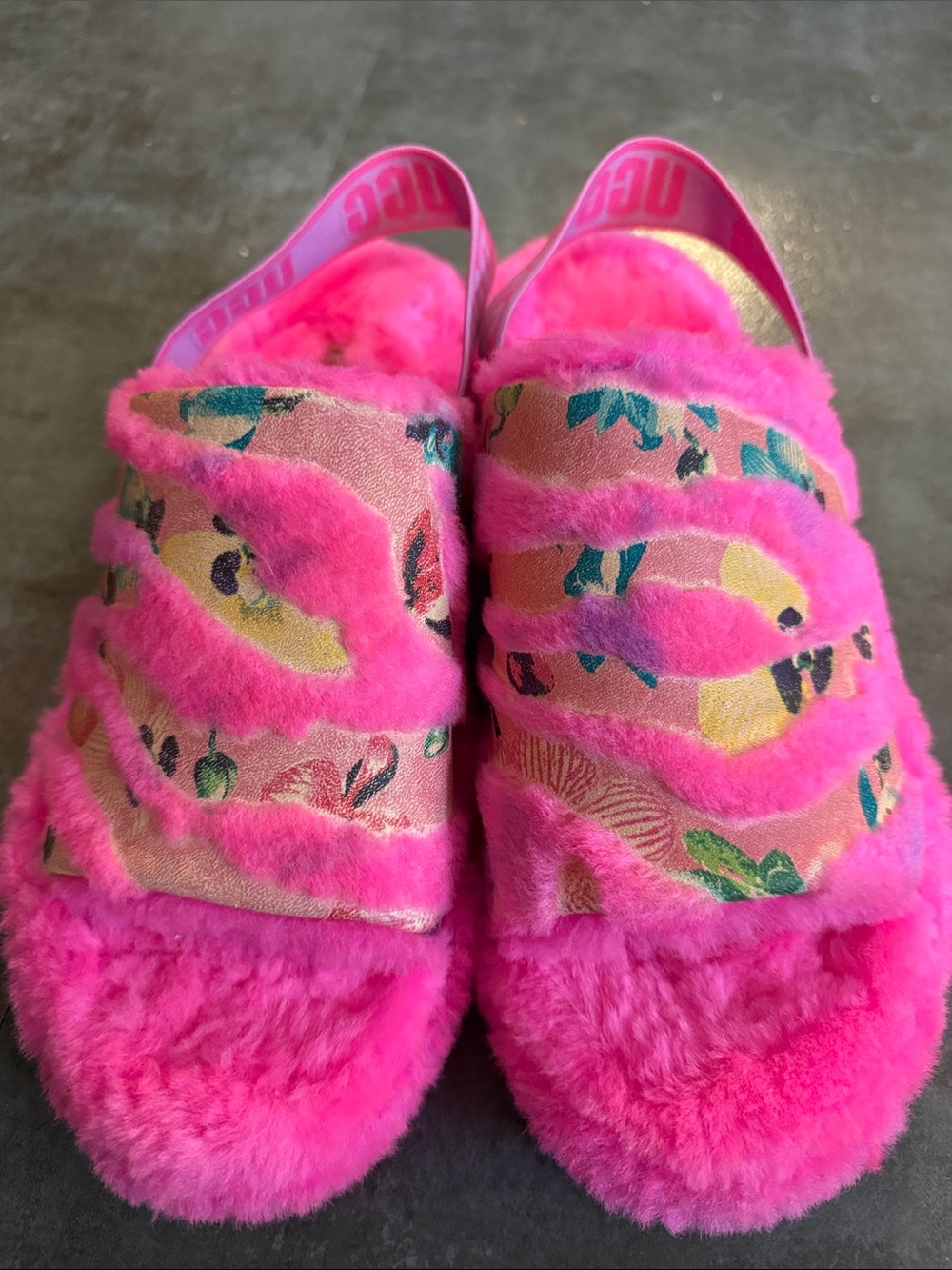 Ugg lunar new year tiger flower slides